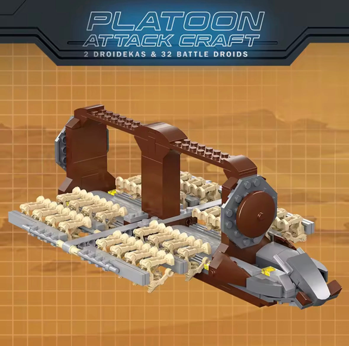 Star Plan peloton attaque droide