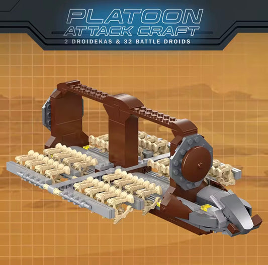 Star Plan peloton attaque droide